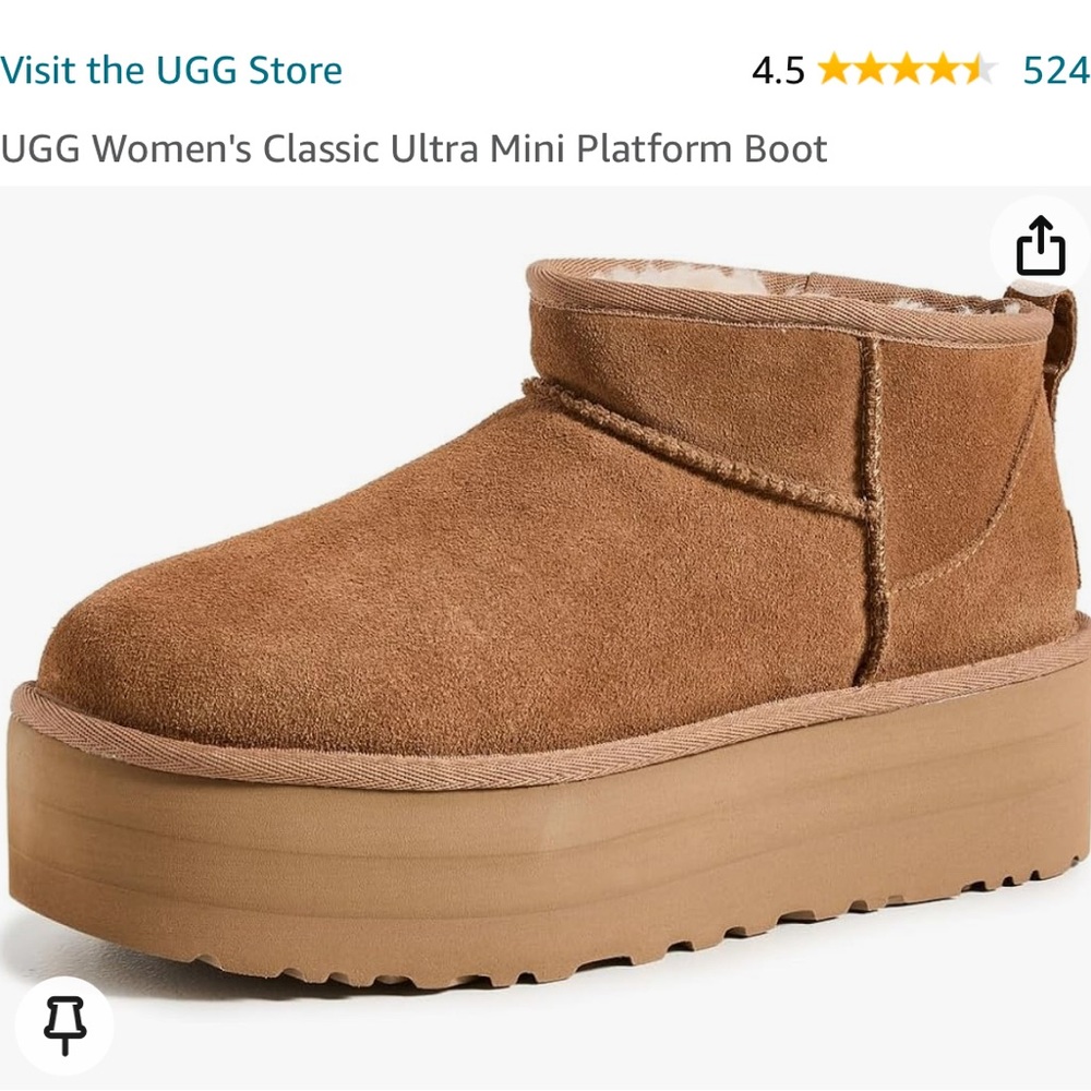 Ugg ultra mini platform size 8